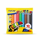 Plasticina Barra 10 Colores 180 Grs